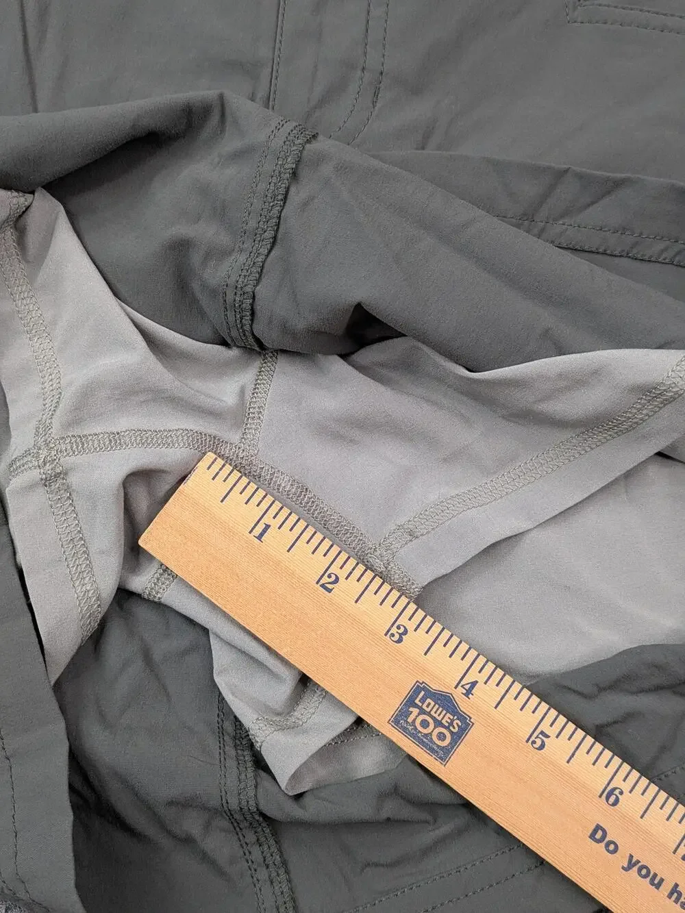 Eddie Bauer Skort Womens 4 Gray Lined Stretch Hiking Outdoor Zip Pocket Active